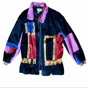 Cedars women eighties vintage ski leather jacket